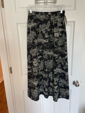 Vintage Toile Maxi Skirt